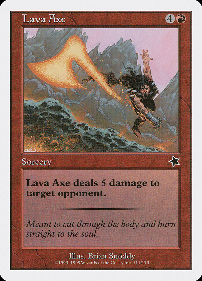 Lava Axe, Starter 1999 · 111/173