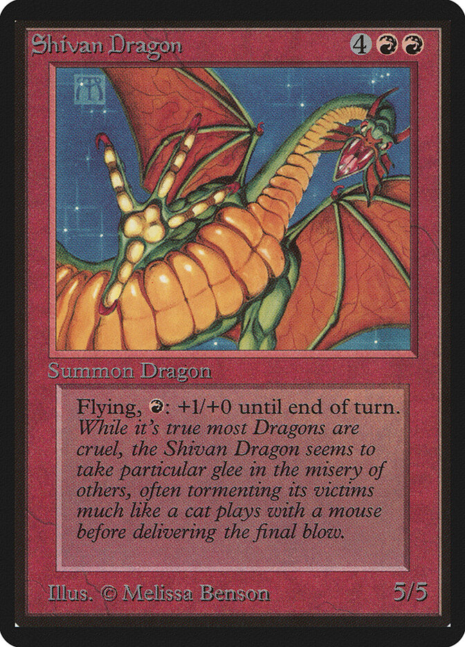Shivan Dragon, Limited Edition Beta · 175
