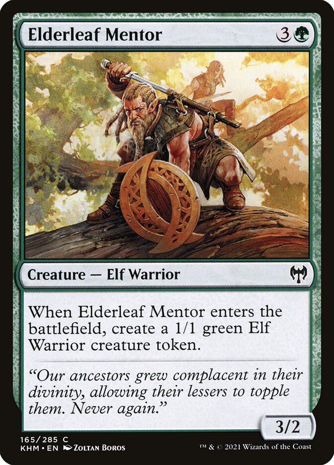 Elderleaf Mentor, Kaldheim · 165/285