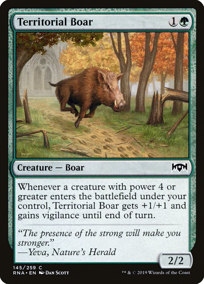 Territorial Boar, Ravnica Allegiance · 145/259