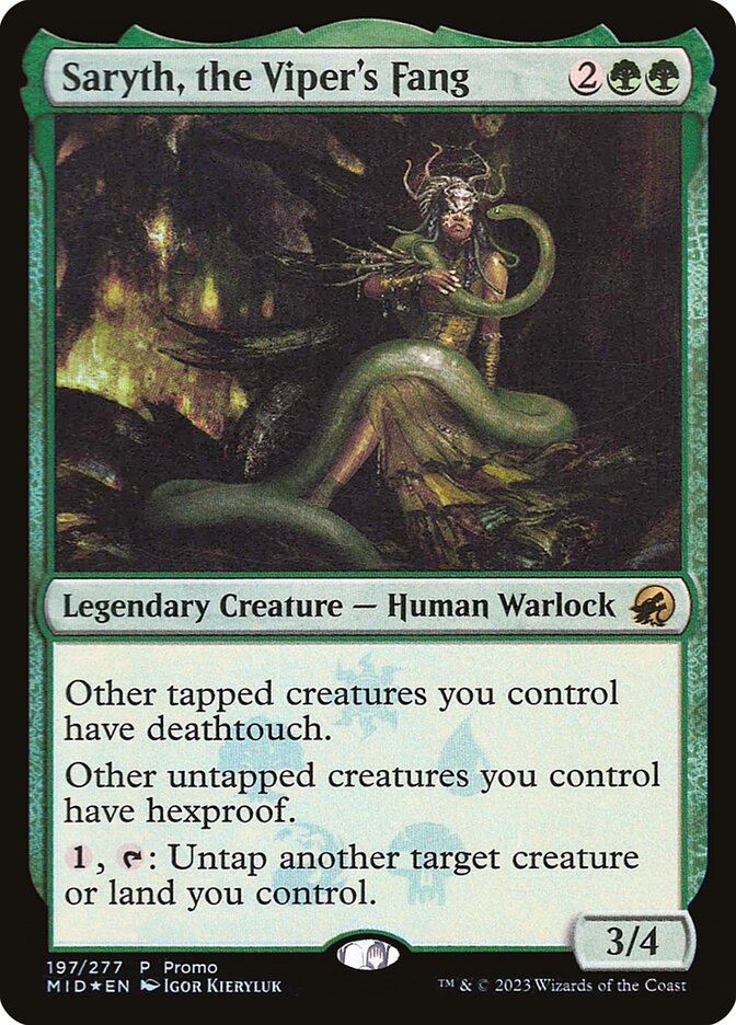 Saryth, the Viper's Fang, Innistrad: Midnight Hunt Promos · 197-star