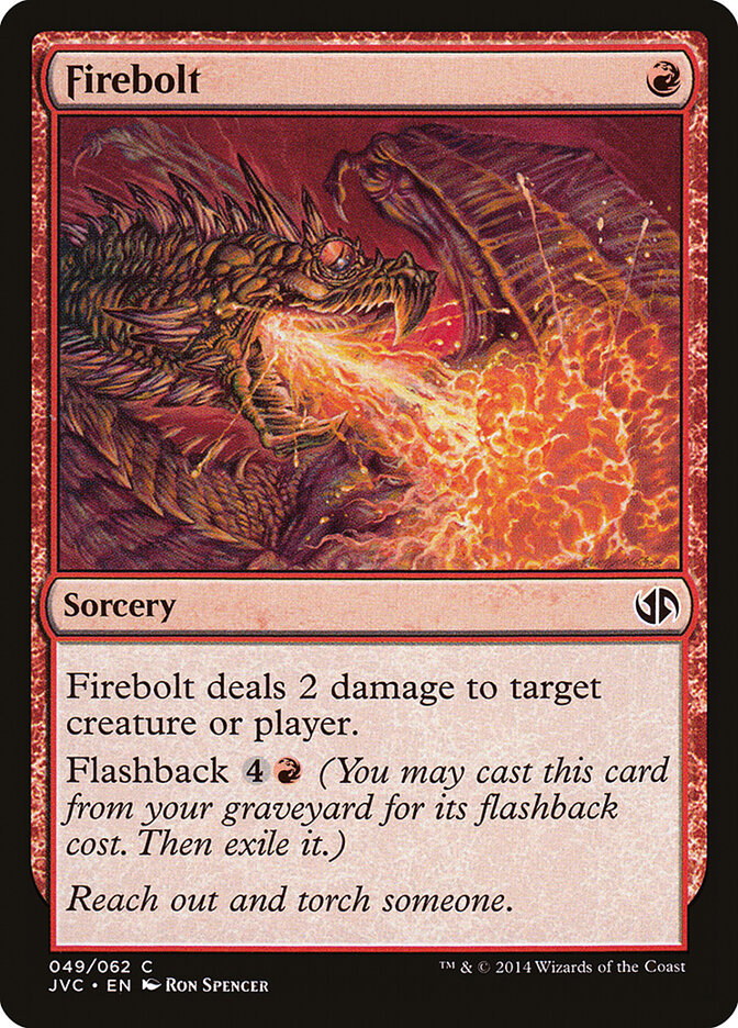 Firebolt, Duel Decks Anthology: Jace vs. Chandra · 049/062