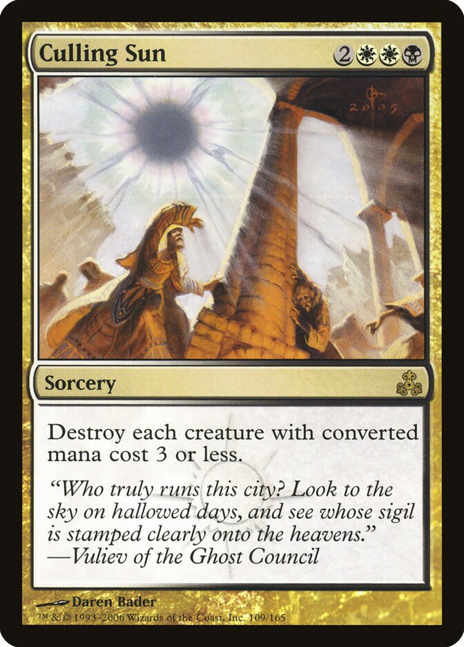 Culling Sun, Guildpact · 109/165