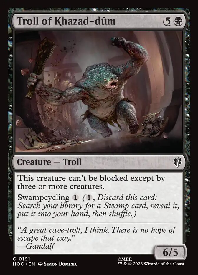 Troll of Khazad-dûm, The Hobbit Eternal · 0191