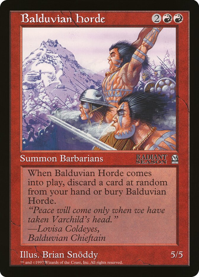 Balduvian Horde, Oversized League Prizes · 10