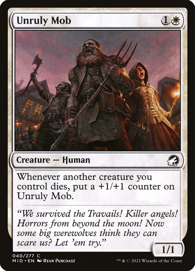 Unruly Mob, Innistrad: Midnight Hunt · 040/277