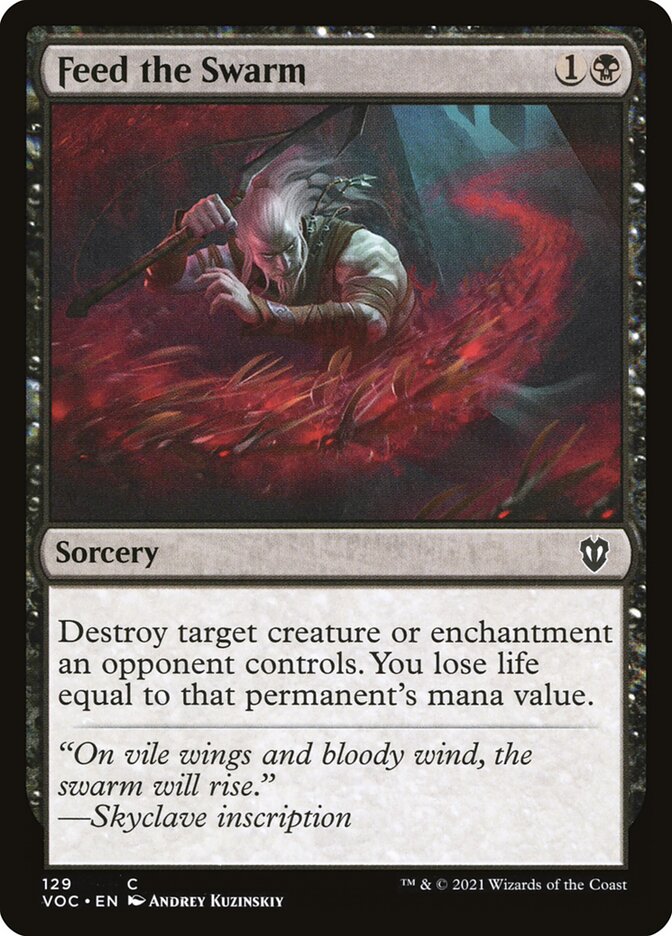 Feed the Swarm, Crimson Vow Commander · 129