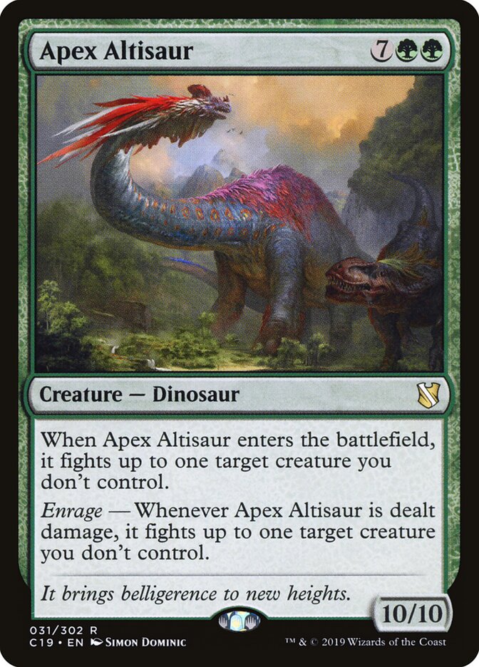 Apex Altisaur, Commander 2019 · 031/302