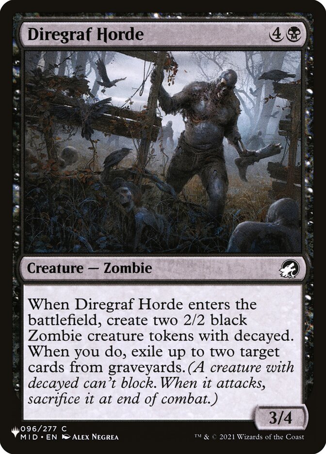 Diregraf Horde, The List · mid-96