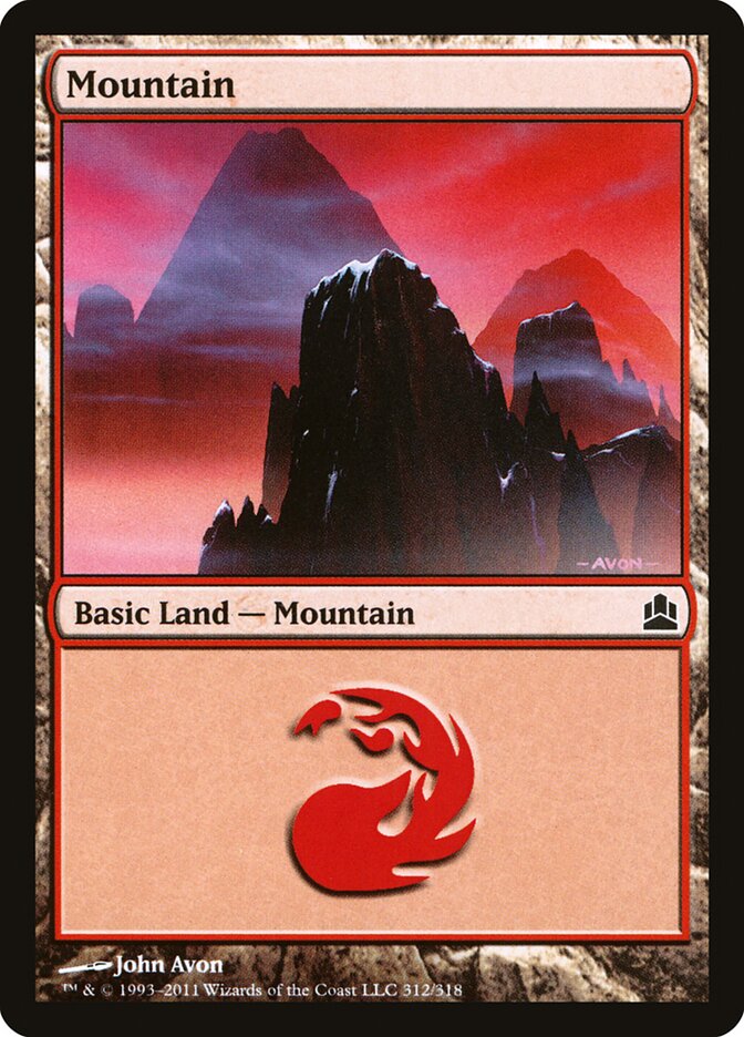 Mountain, Commander 2011 · 312/318