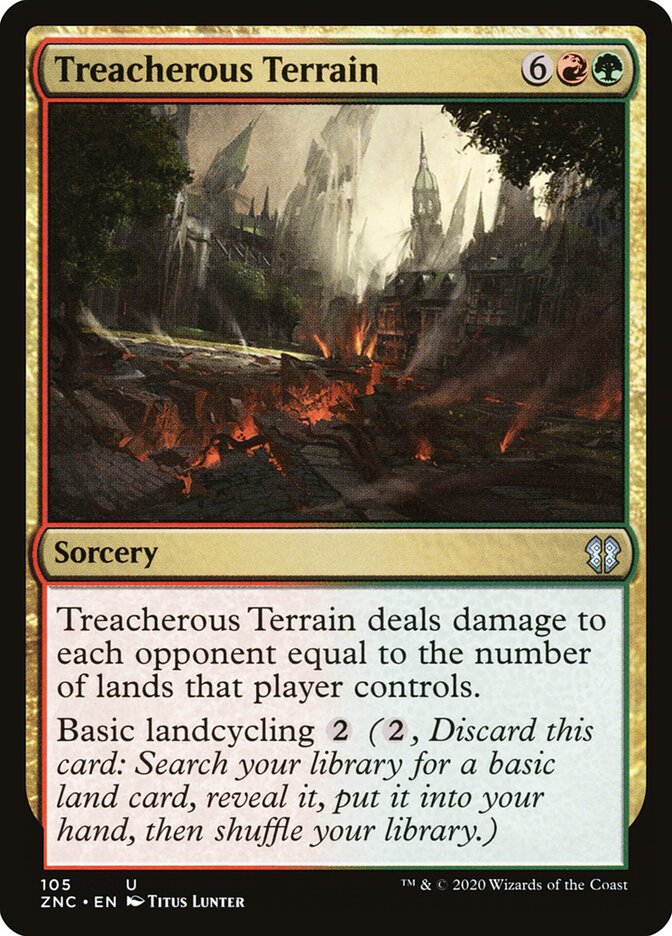 Treacherous Terrain, Zendikar Rising Commander · 105