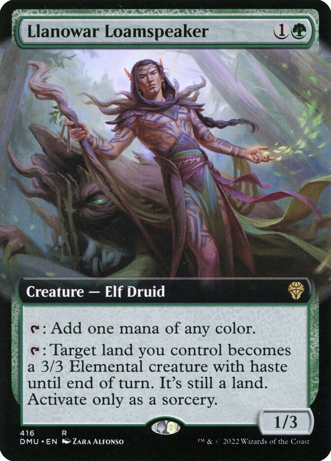 Llanowar Loamspeaker, Dominaria United · 416