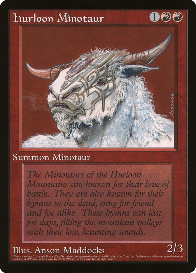 Hurloon Minotaur, Oversized 90's Promos · 6