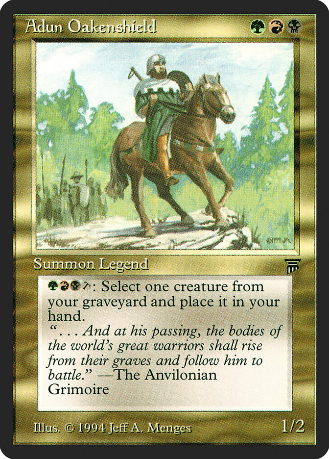 Adun Oakenshield, Legends · 216