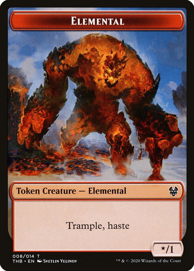 Elemental, Theros Beyond Death Tokens · 008