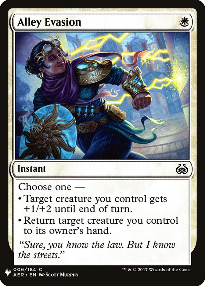 Alley Evasion, The List · aer-6