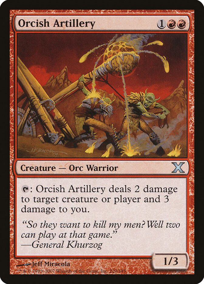 Orcish Artillery, Tenth Edition · 220/383