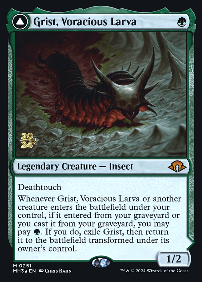 Grist, Voracious Larva // Grist, the Plague Swarm, Modern Horizons 3 Promos · 0251