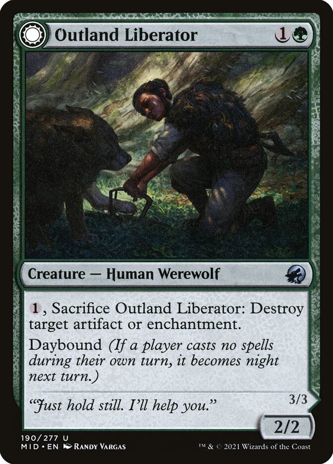 Outland Liberator // Frenzied Trapbreaker, Innistrad: Midnight Hunt · 190/277