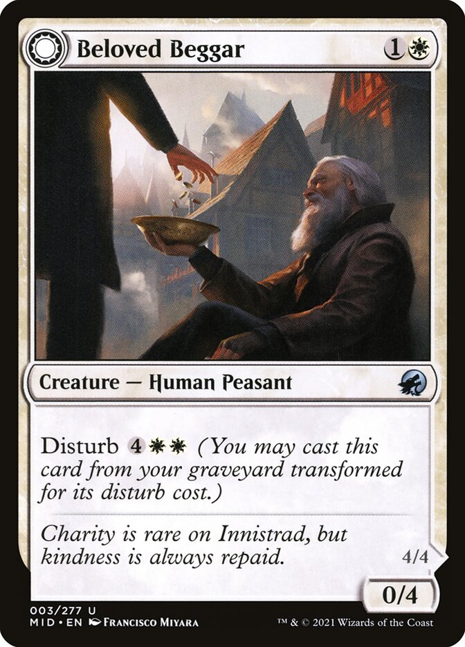 Beloved Beggar // Generous Soul, Innistrad: Midnight Hunt · 003/277