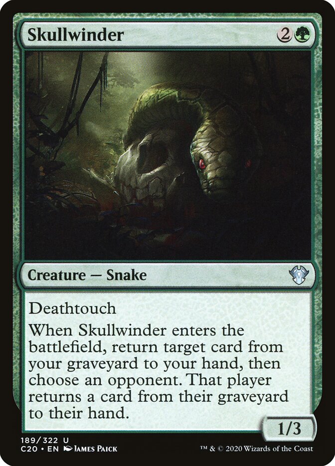 Skullwinder, Commander 2020 · 189/322
