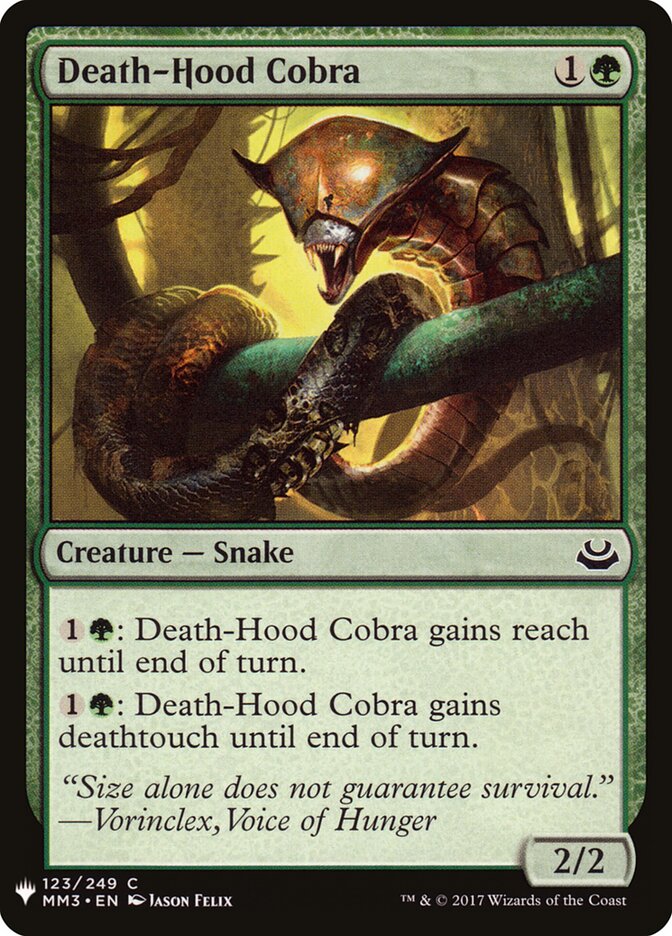 Death-Hood Cobra, The List · mm3-123