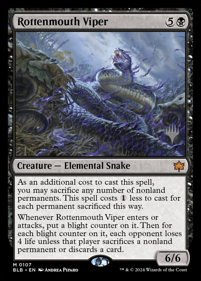 Rottenmouth Viper, Bloomburrow Promos · 0107