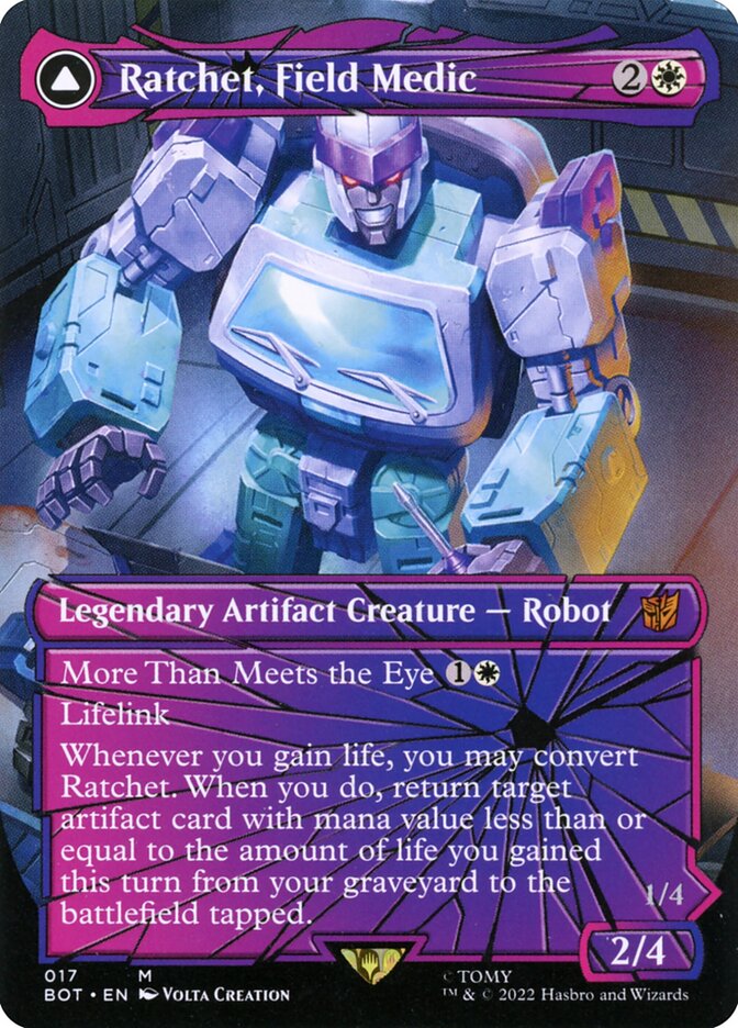 Ratchet, Field Medic // Ratchet, Rescue Racer, Transformers · 017/058