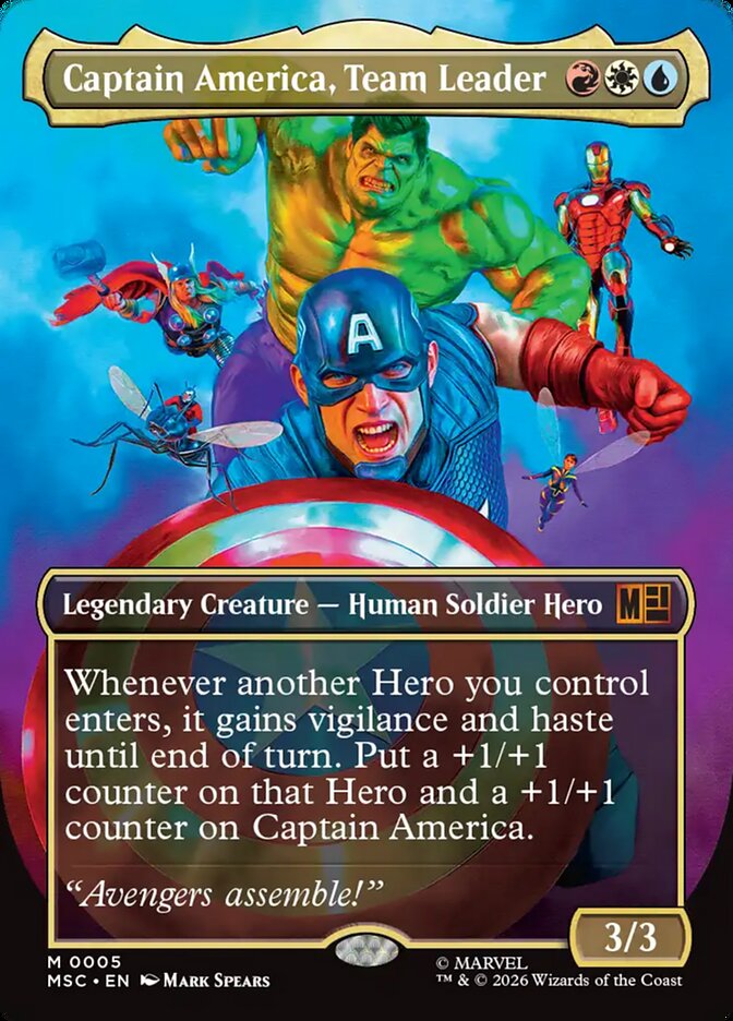 Captain America, Team Leader, Marvel Super Heroes Commander · 0005