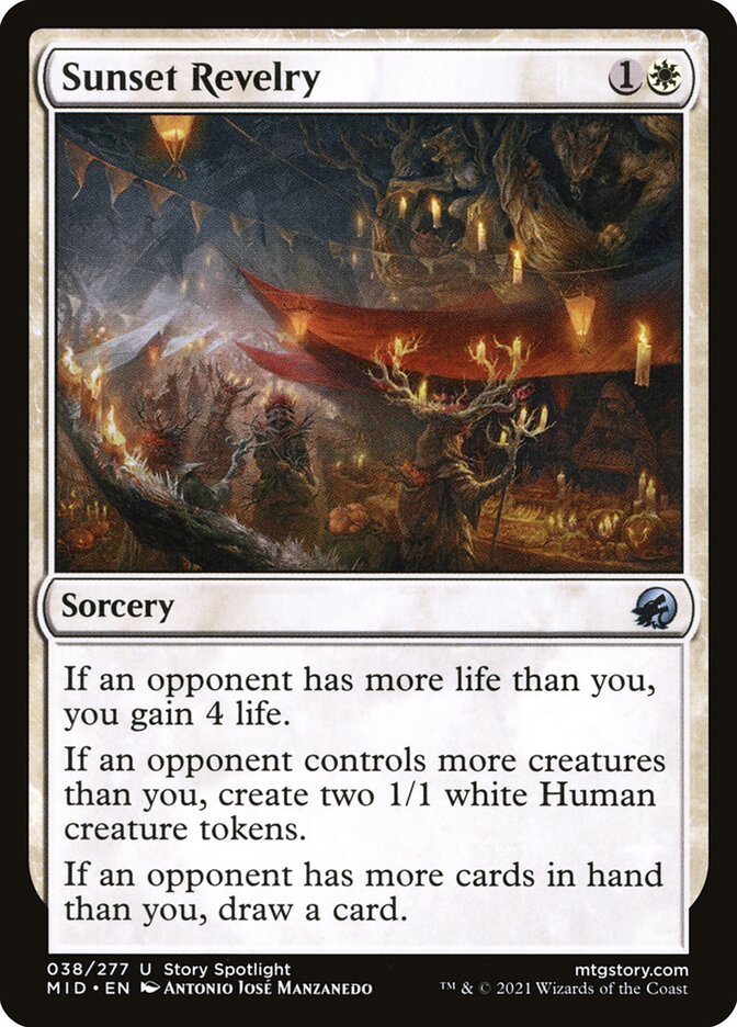 Sunset Revelry, Innistrad: Midnight Hunt · 038/277