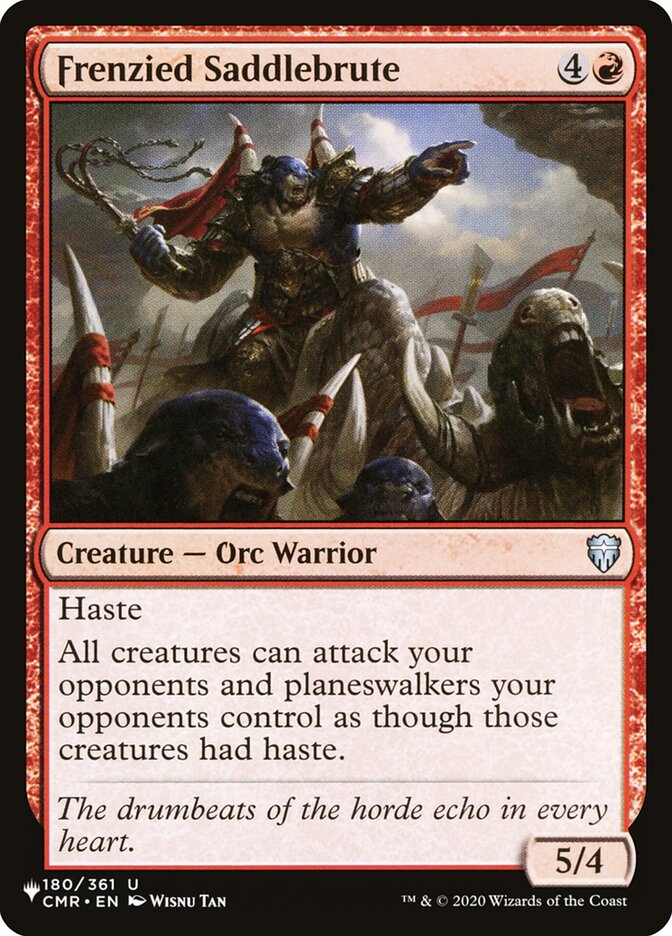 Frenzied Saddlebrute, The List · cmr-180