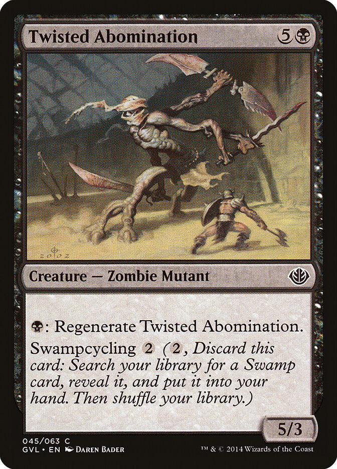 Twisted Abomination, Duel Decks Anthology: Garruk vs. Liliana · 045/063