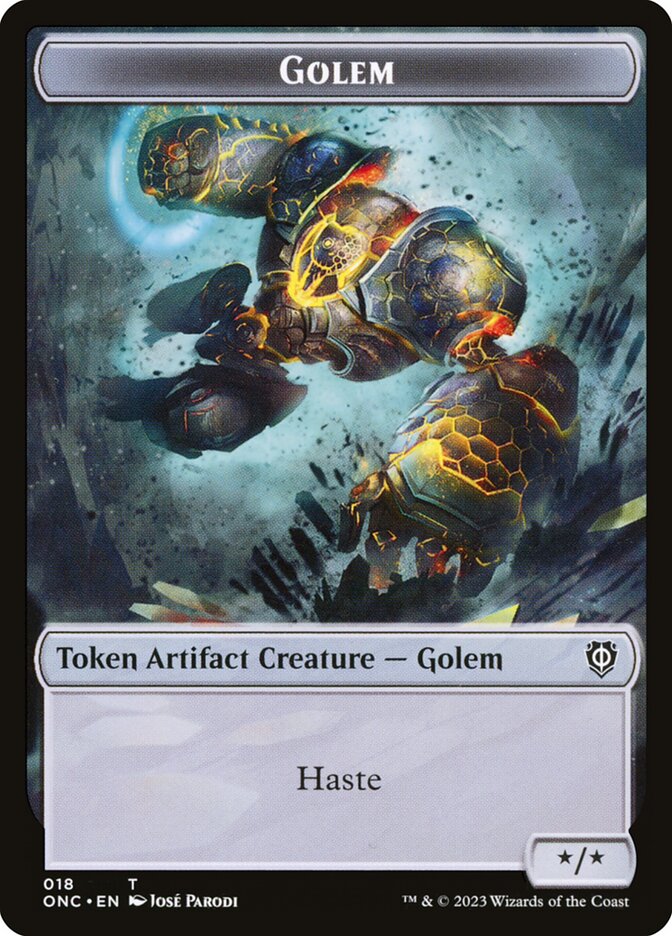 Golem, Phyrexia: All Will Be One Commander Tokens · 018