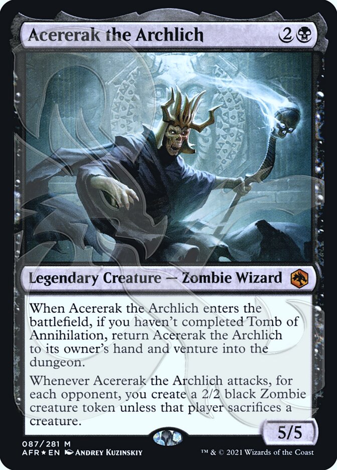 Acererak the Archlich, Adventures in the Forgotten Realms Promos · 87a