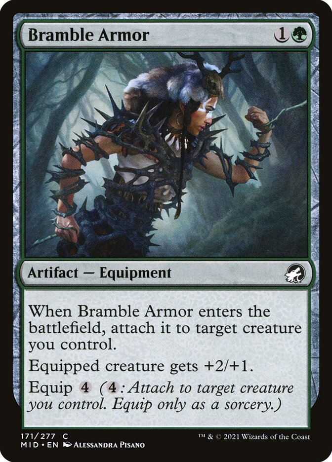 Bramble Armor, Innistrad: Midnight Hunt · 171/277