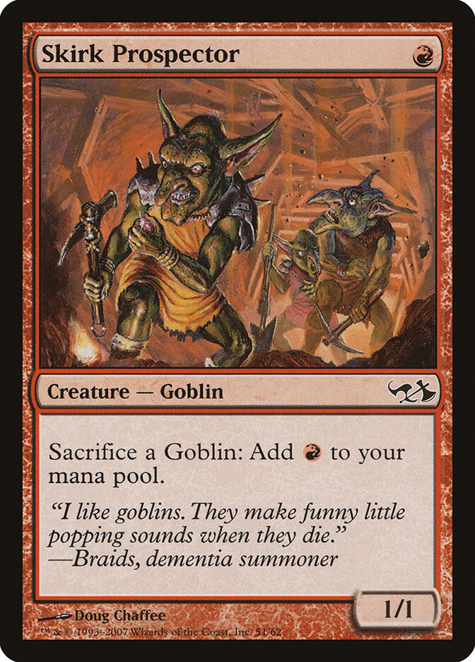 Skirk Prospector, Duel Decks: Elves vs. Goblins · 51/62