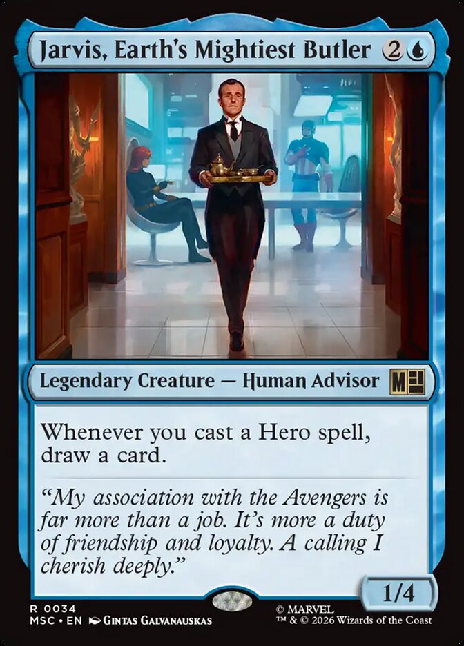 Jarvis, Earth's Mightiest Butler, Marvel Super Heroes Commander · 0034