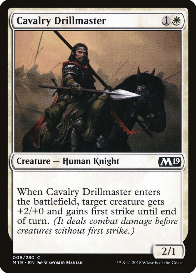 Cavalry Drillmaster, Core Set 2019 · 008/280
