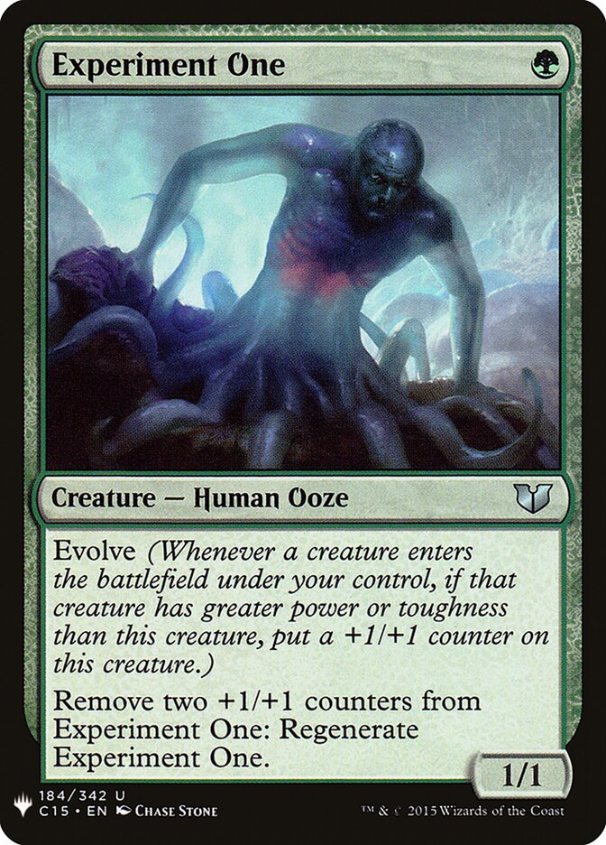 Experiment One, The List · c15-184