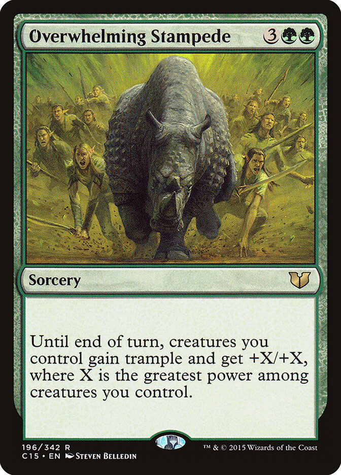 Overwhelming Stampede, Commander 2015 · 196/342