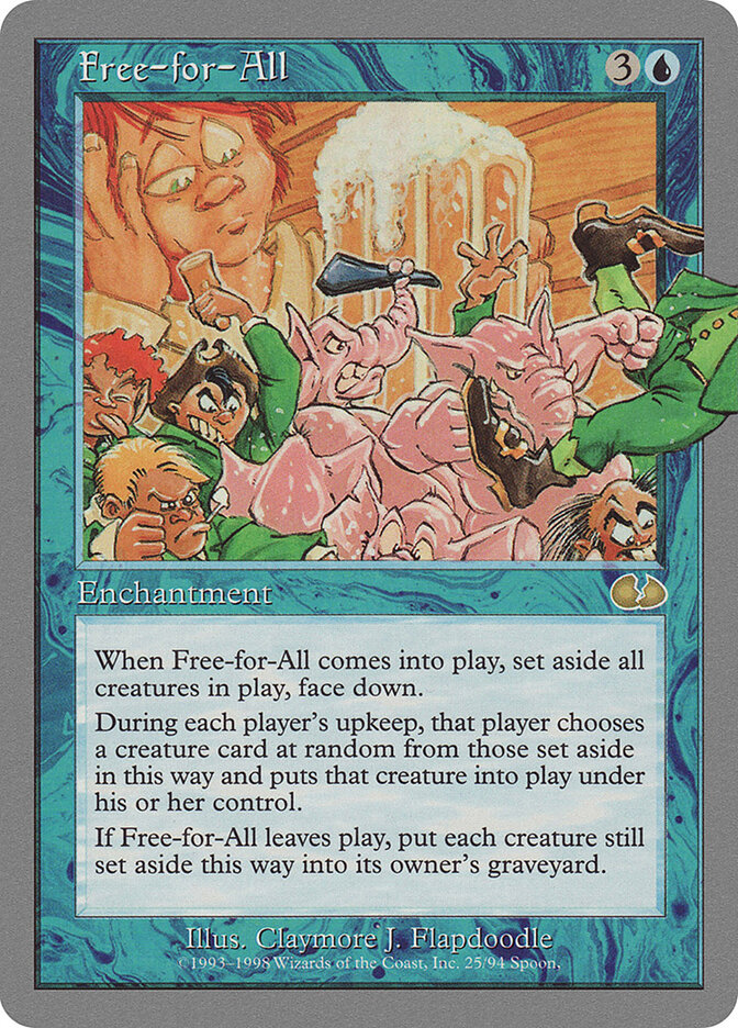 Free-for-All, Unglued · 25/94
