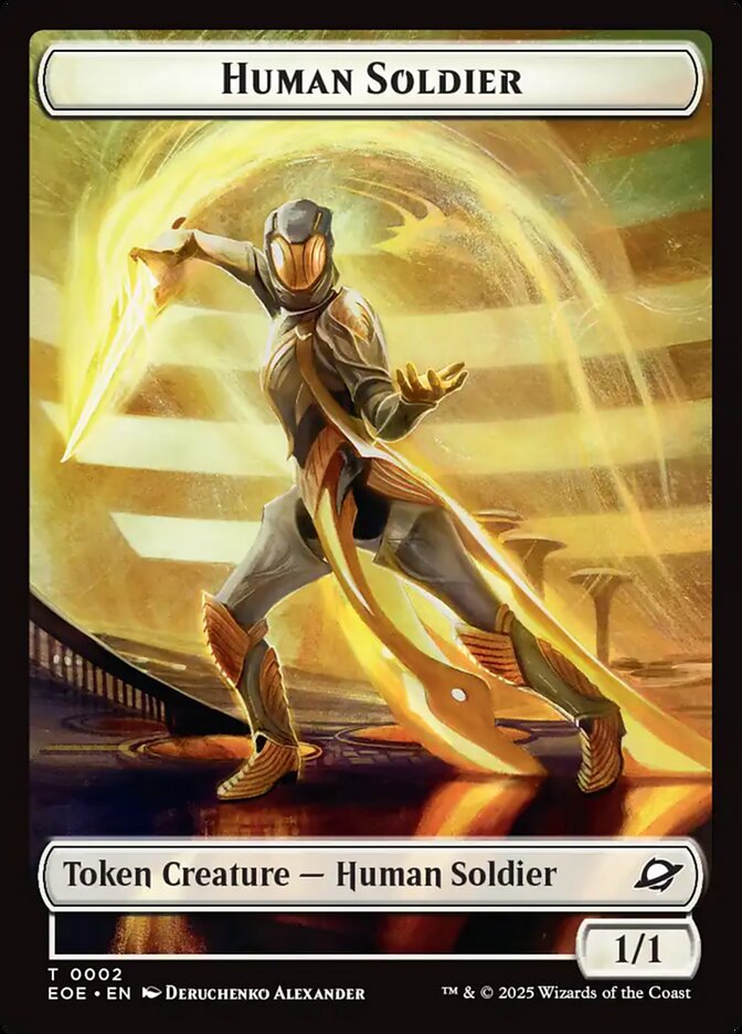 Human Soldier, Edge of Eternities Tokens · 0002