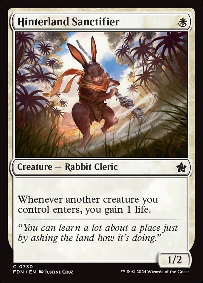 Hinterland Sanctifier, Foundations · 0730