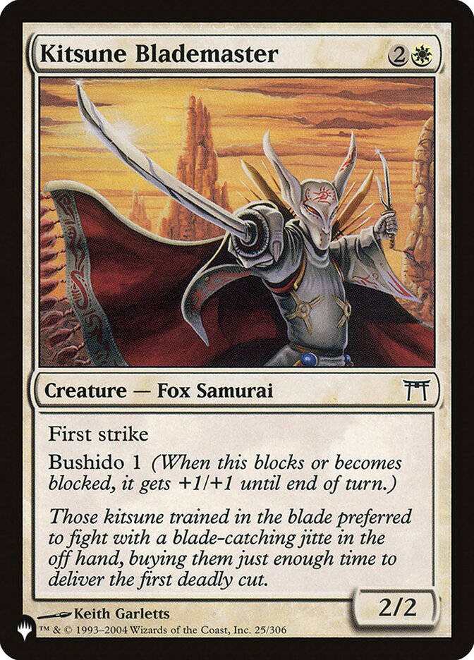 Kitsune Blademaster, The List · chk-25