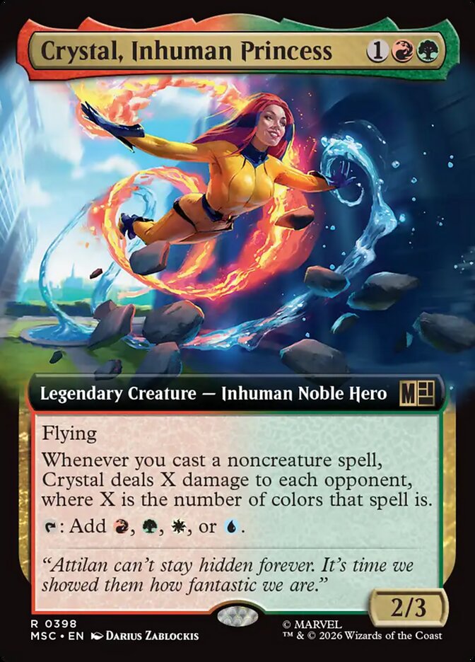 Crystal, Inhuman Princess, Marvel Super Heroes Commander · 0398