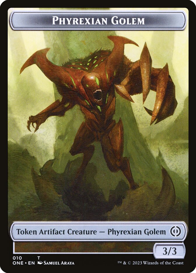 Phyrexian Golem, Phyrexia: All Will Be One Tokens · 010