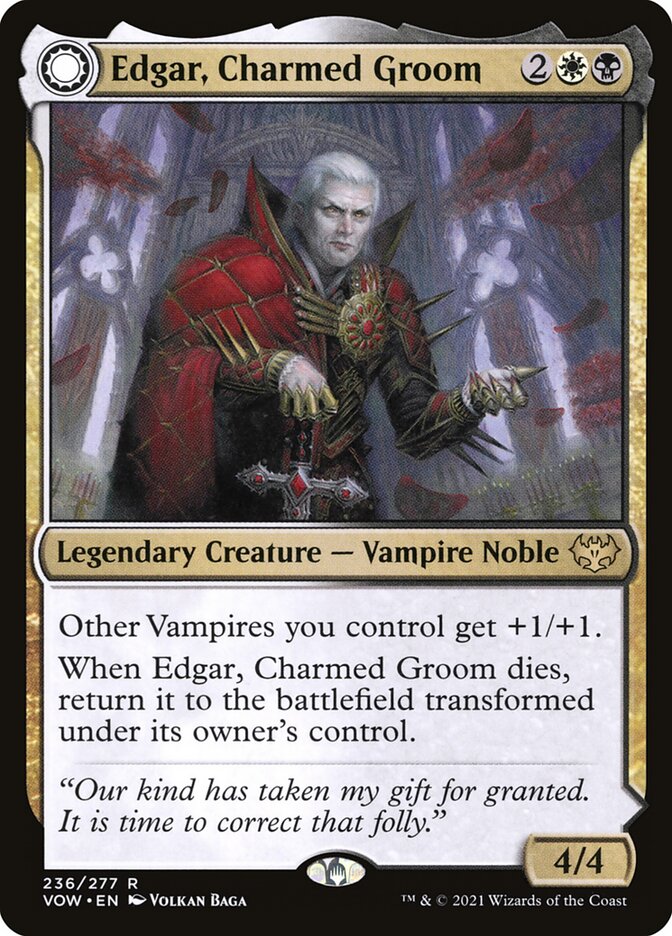 Edgar, Charmed Groom // Edgar Markov's Coffin, Innistrad: Crimson Vow · 236/277