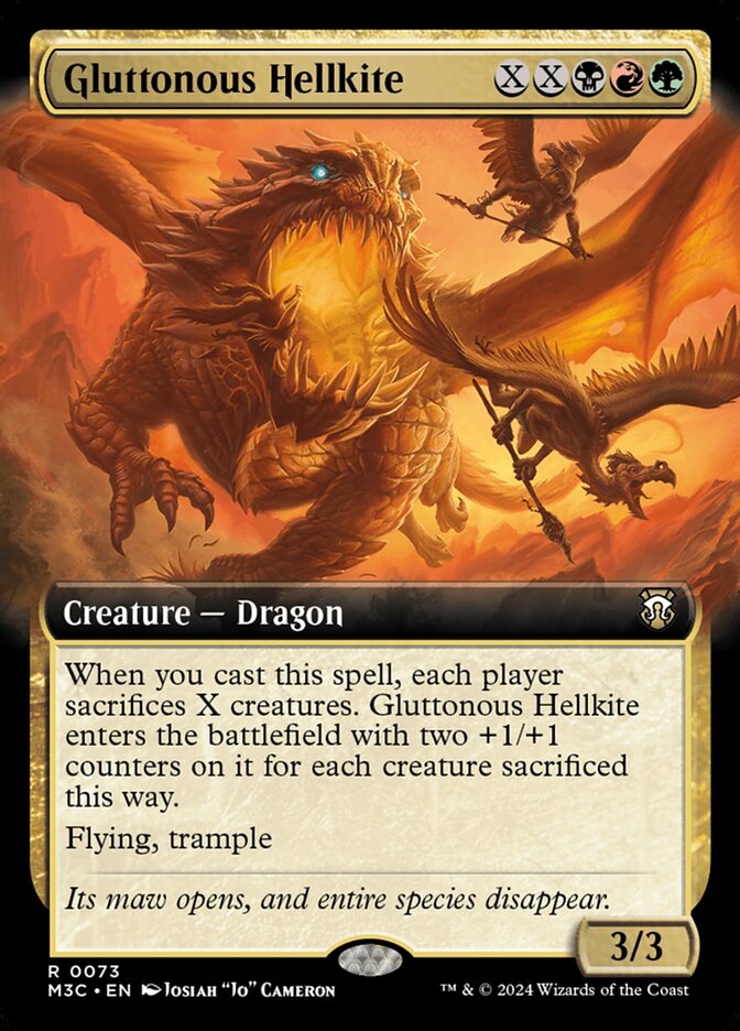 Gluttonous Hellkite, Modern Horizons 3 Commander · 0073