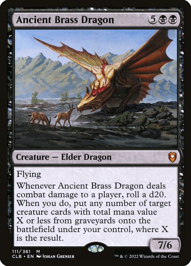 Ancient Brass Dragon, Commander Legends: Battle for Baldur's Gate · 111/361