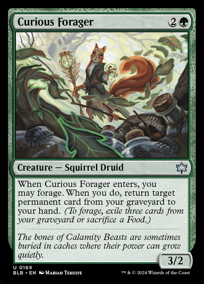 Curious Forager, Bloomburrow · 0169